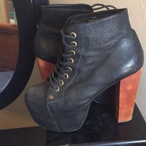 Jeffery Campbell bootie lace up heels